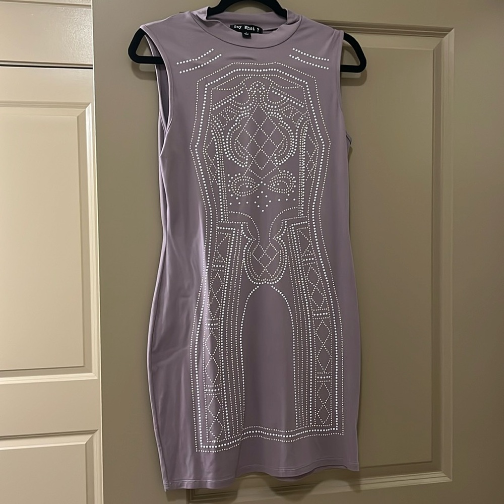 Purple beaded dress